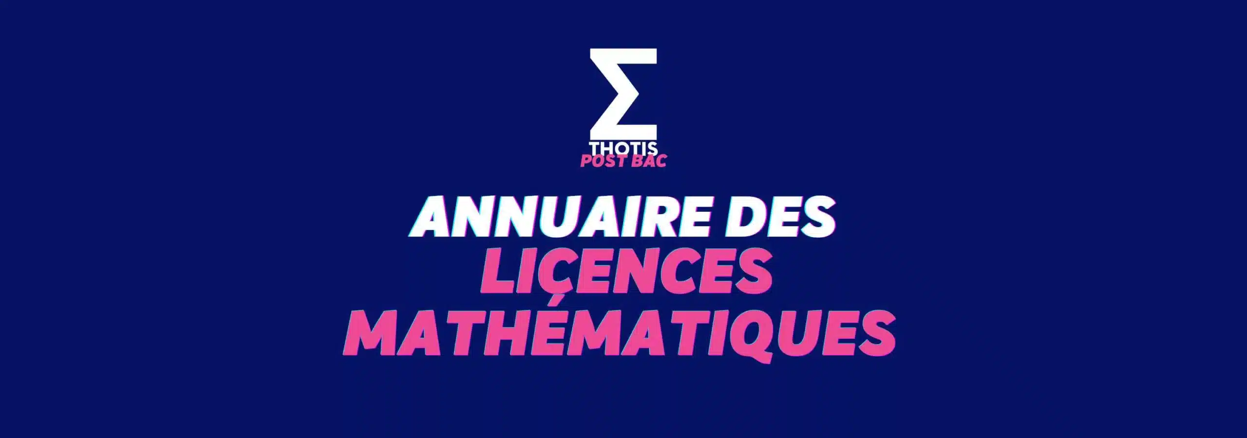 Liste Des Licences Math Matiques En Annuaire Parcoursup Thotis