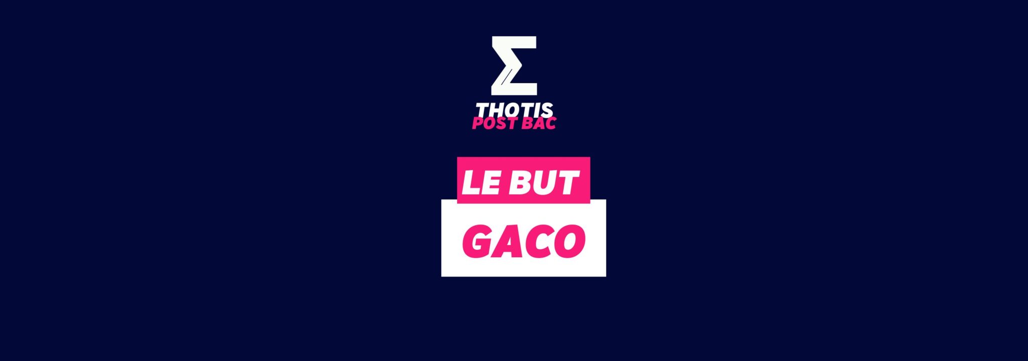 BUT GACO Gestion Administrative matières et débouchés Thotis