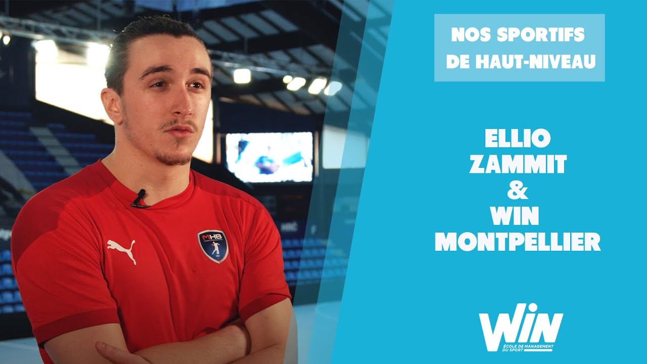 Elio, étudiant WIN et handballeur au Montpellier Handball