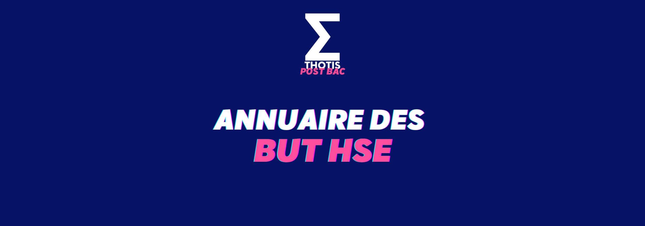 Annuaire BUT HSE