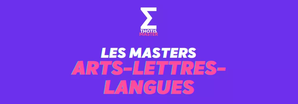 Les Masters Arts Lettre Langues