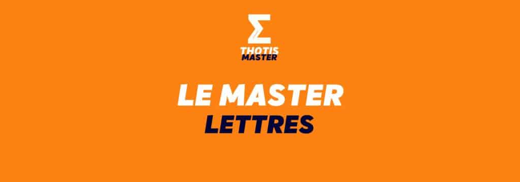 LE MASTER LETTRES