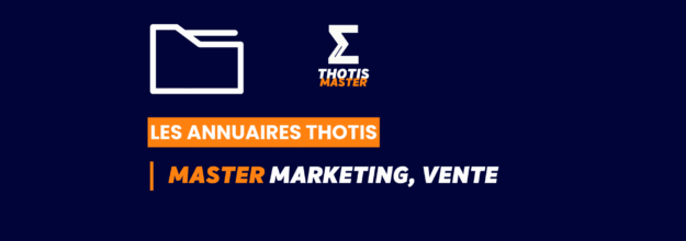 MASTER_Marketing, vente_Annuaire_Thotis