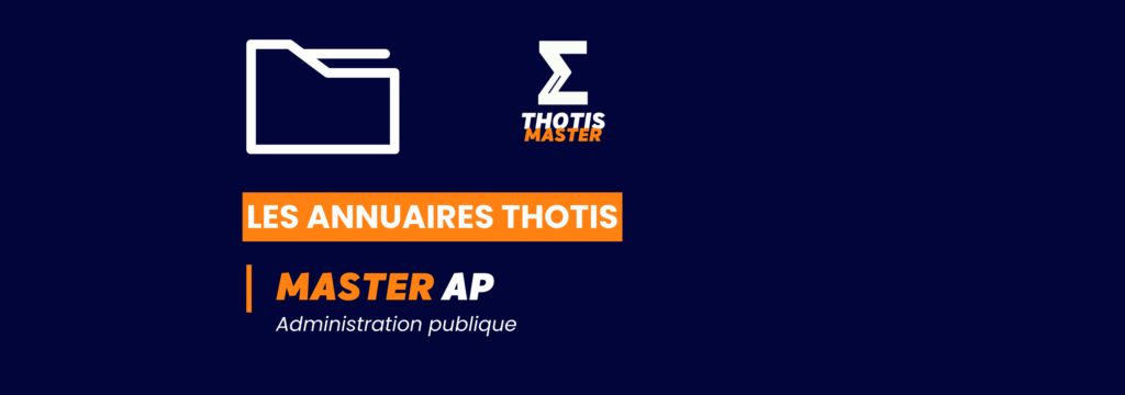 MASTER_Administration publique_Annuaire_Thotis