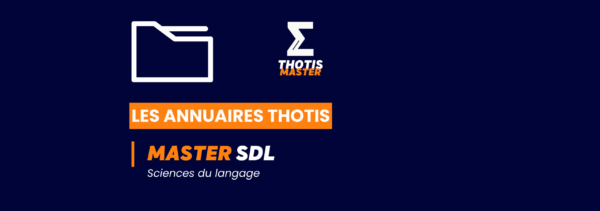 MASTER_SDL_Annuaire_Thotis MASTER_SDL_Annuaire_Thotis