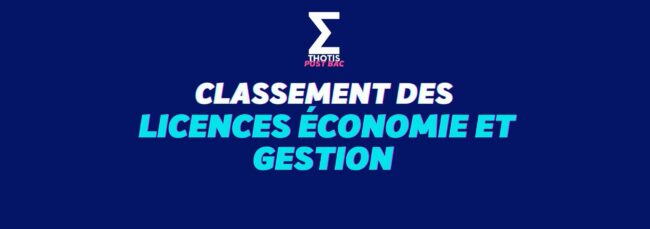 Licence economie - Thotis