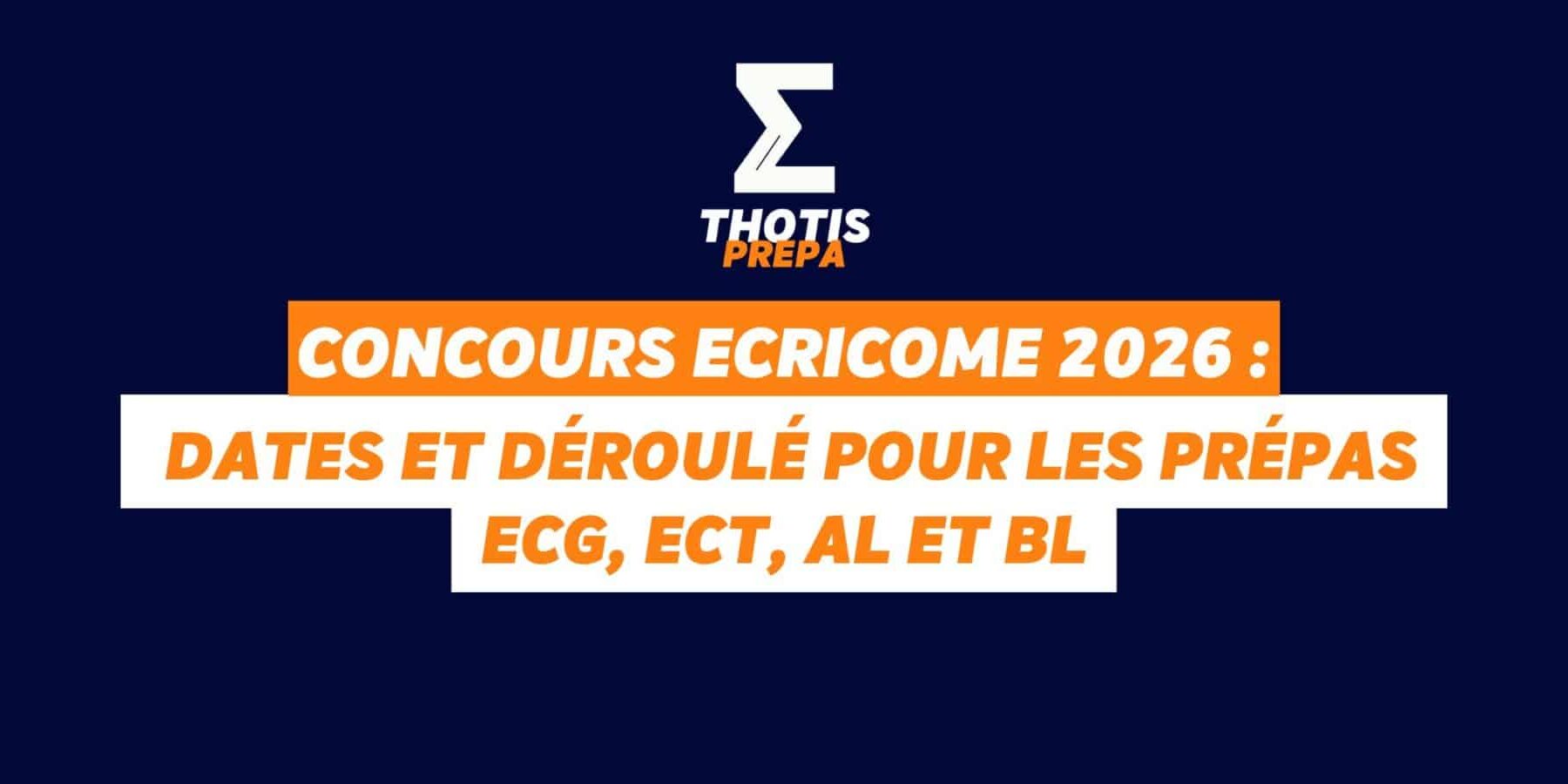 Concours ECRICOME 2026