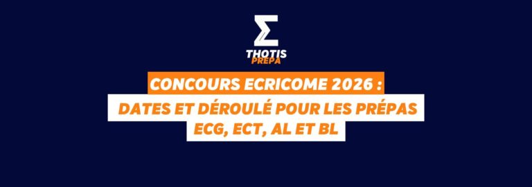 Concours ECRICOME 2026