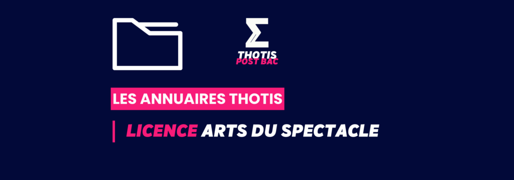 LICENCE_Arts du spectacle _Annuaire_Thotis