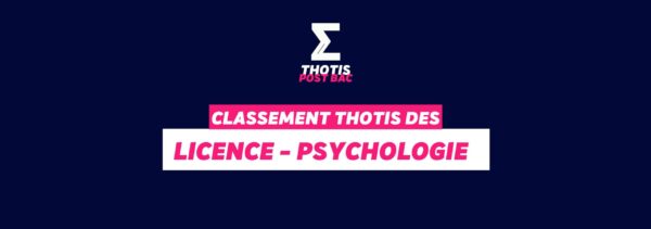 Classement Thotis - Licence Psychologie