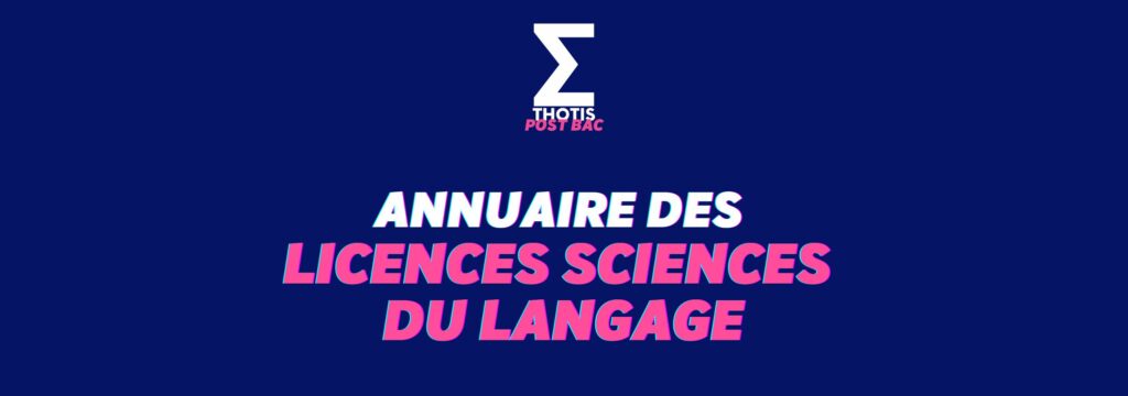 Annuaire des licences Sciences du langage