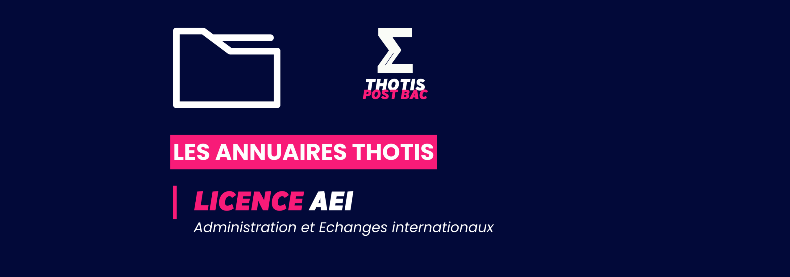 Annuaires Thotis - Licence AEI