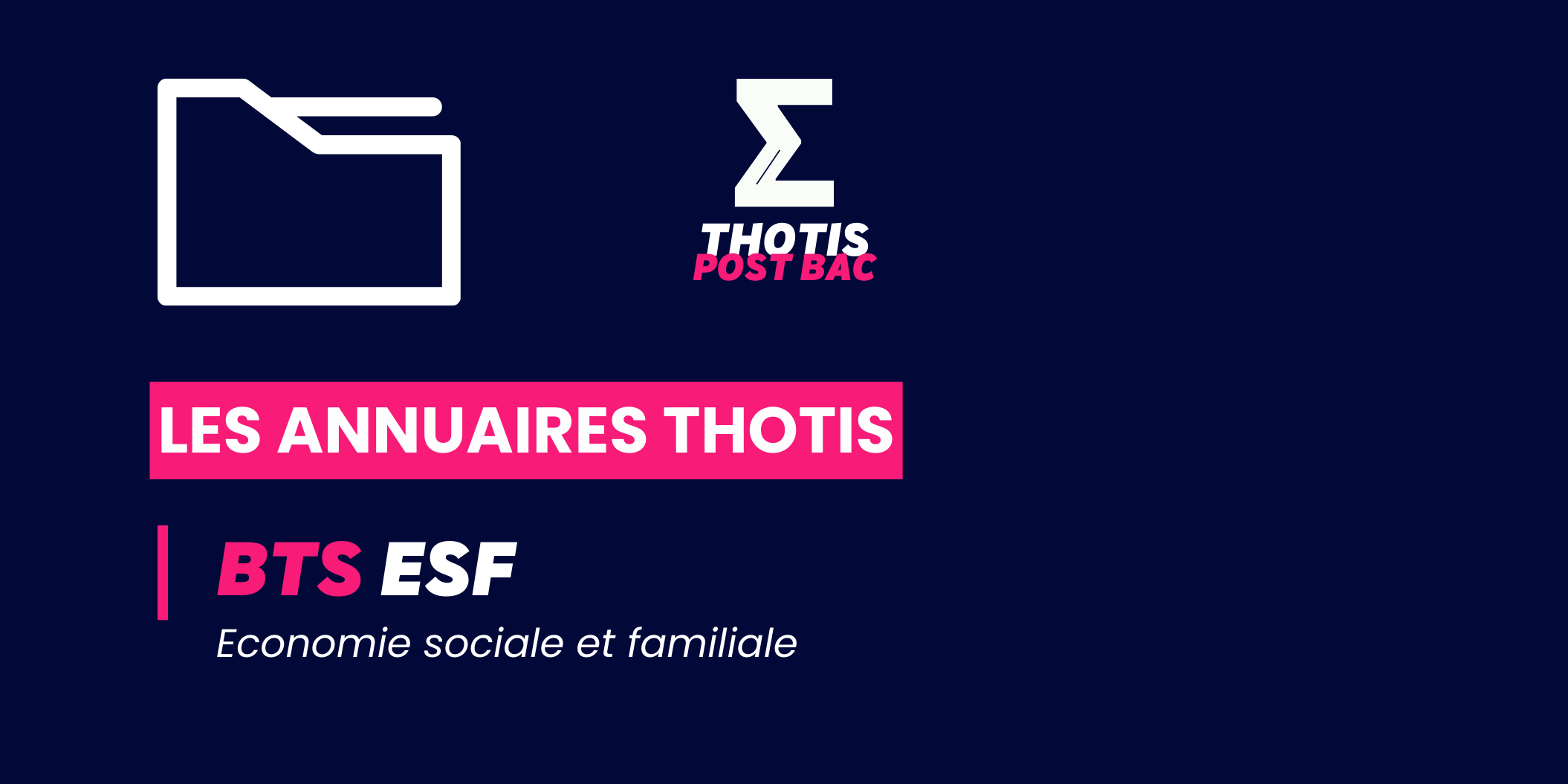 Liste des BTS ESF – Annuaire Parcoursup 2024 - Thotis