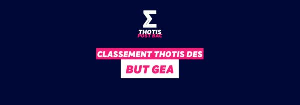Classement Thotis des BUT GEA