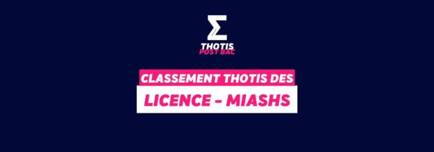 Classement Thotis - Licence MIASHS