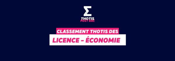 Classement Thotis des Licences Économie