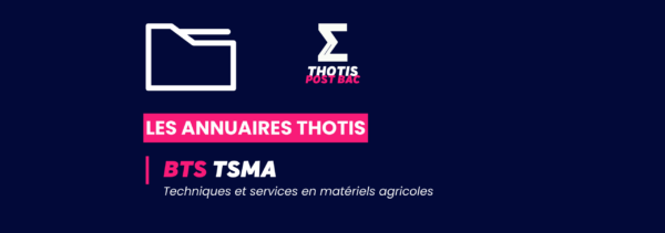 Annuaire Thotis - BTS TSMA