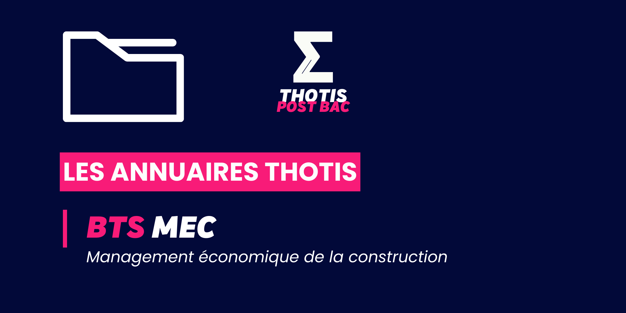 Liste des BTS MEC – Annuaire Parcoursup 2024 - Thotis