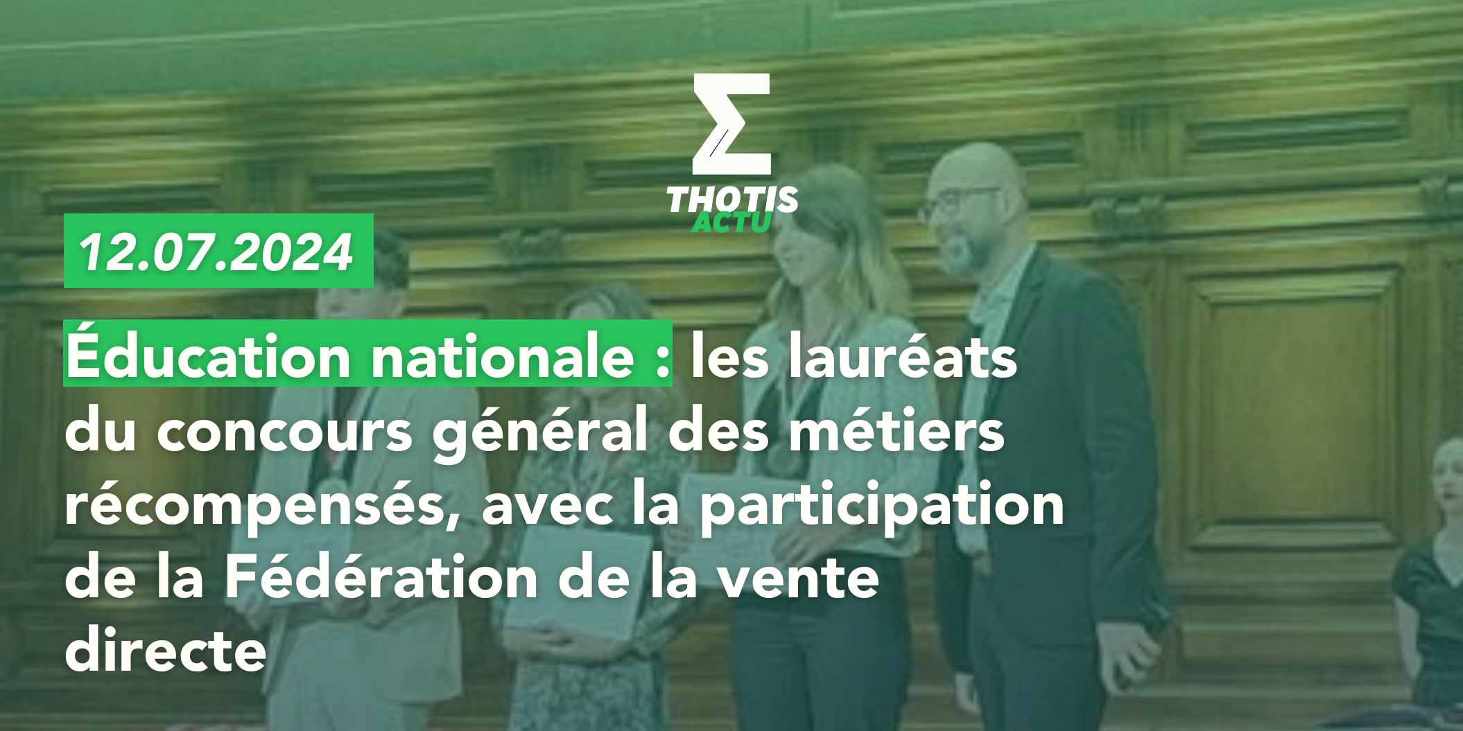 Les lauréats du concours général des métiers par le