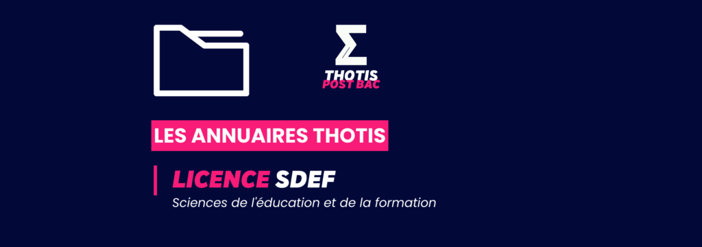 LICENCE_ SDEF_Annuaire_Thotis