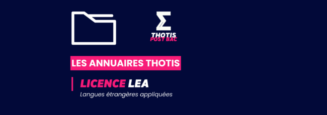 LICENCE_LEA_Annuaire_Thotis LICENCE_LEA_Annuaire_Thotis
