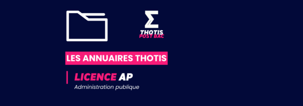 Annuaire Thotis - Licence AP