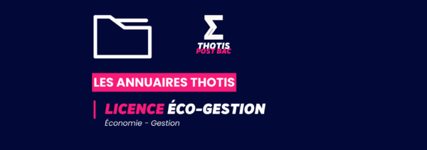 Annuaires Thotis - Licence Économie-Gestion