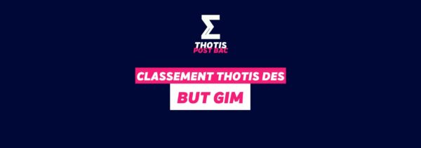 Classement THOTIS des BUT GIM