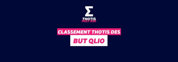 Classement Thotis des BUT QLIO