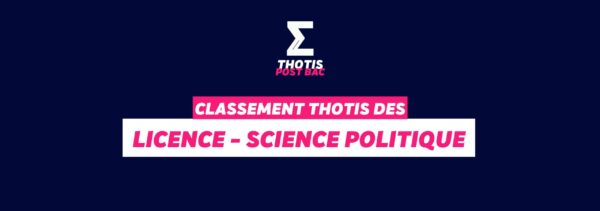Classement Thotis -licence Science politique