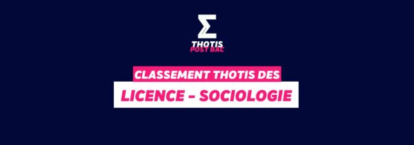 Classement Thotis - Licence Sociologie