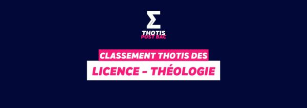 Classement Thotis - Licence Théologie