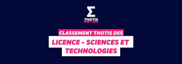 Classement Thotis - Licence - Sciences et technologies