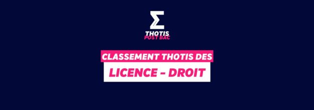 Classement Thotis -licence droit