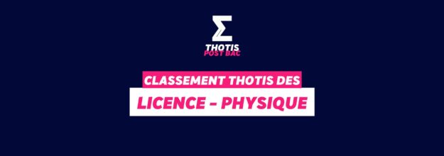 Classement Thotis - Licence Physique