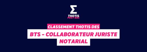 Classement BTS – Collaborateur juriste notarial