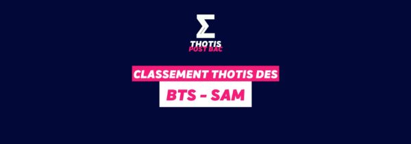 Classement Thotis - BTS SAM
