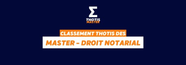 Classement Master Droit Notarial