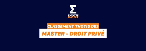Classement Master Droit Privé