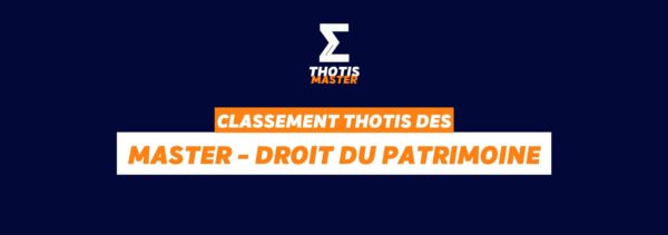 Classement Master – Droit du Patrimoine Classement Master Droit du Patrimoine