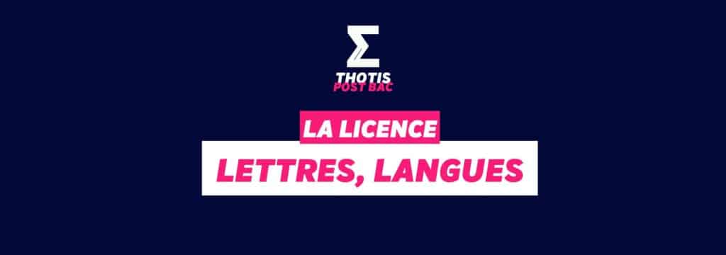 Licence Lettres, Langues