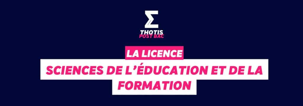 Licence Sciences de l'éducation