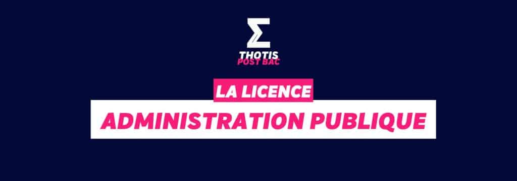 Licence Administration publique