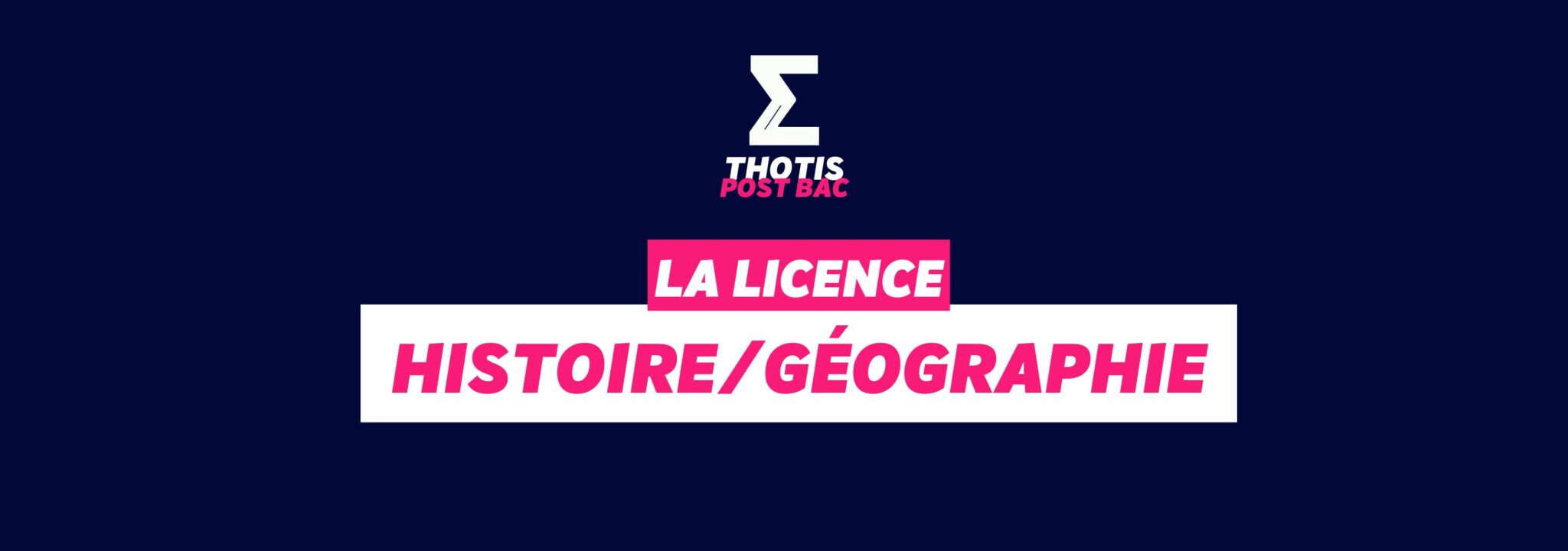 Licence Histoire/Géographie matières, débouchés, conseils… Thotis