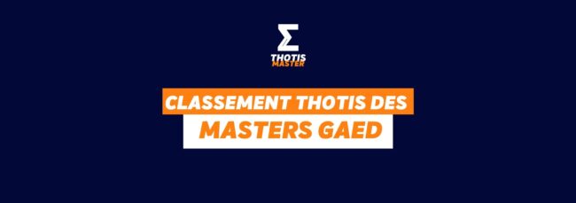 Master GAED Classement