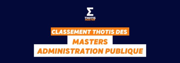 Master administration publique Classement