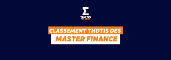 Master finance Classement