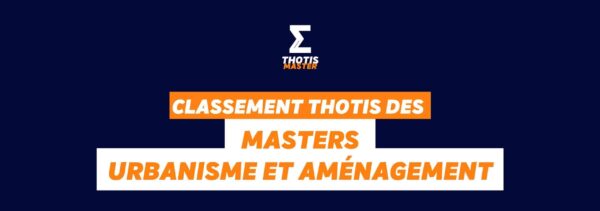 Master urbanisme Classement