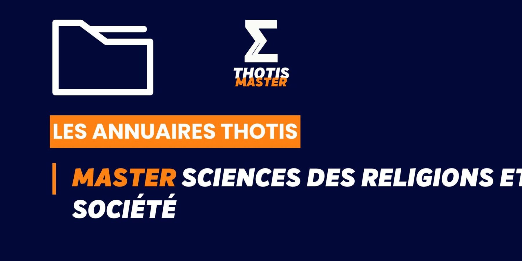 ThotisAnnuaire – Master Sciences des religions et société ThotisAnnuaire - Master Sciences des religions et société