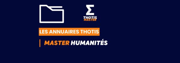 Thotis Annuaire - Master humanités